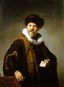 REMBRANDT Harmenszoon van Rijn Portrait of Nicolaes Ruts USA oil painting artist